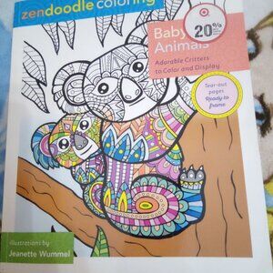 Zendoodle Coloring, Baby Animals Coloring Book